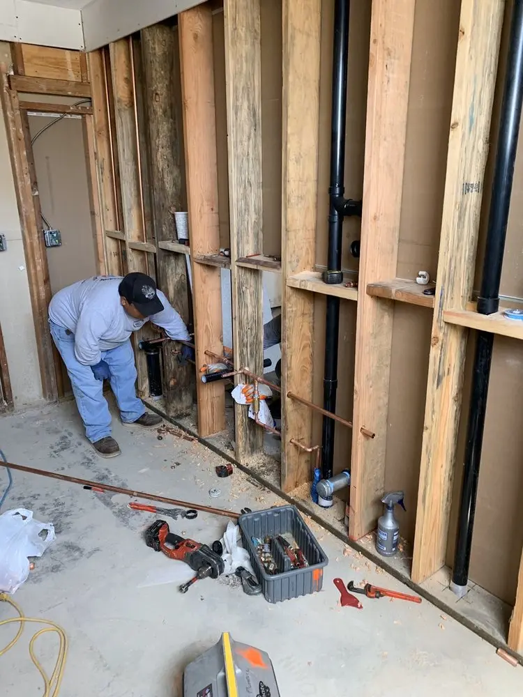 Commercial rough-in plumbing for Gas Line Repair in Molalla